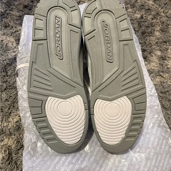 Jordan Men's Cream High-Top Sneakers - Picture 6 of 6